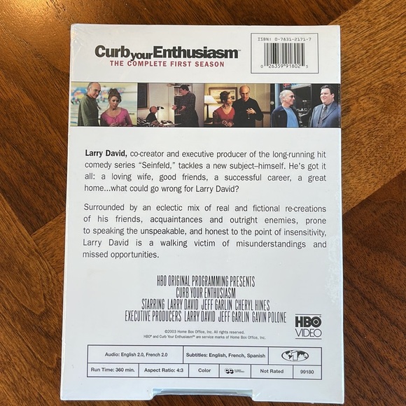 UNOPENED CURB YOUR ENTHUSIASM DVD - THE COMPLETE FIRST SEASON - Picture 3 of 6
